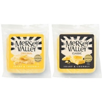 Coles Mersey valley cheddar cheese 235g offer