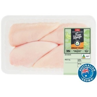 Coles Coles free range rspca approved chicken breast fillets large pack offer