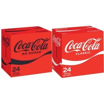 Coles Coca-cola soft drink 24x375ml offer