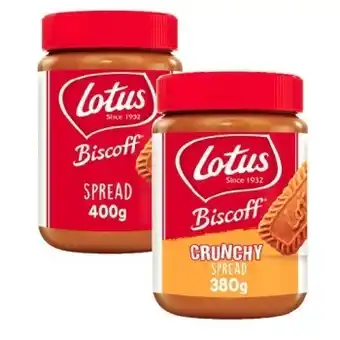 Coles Lotus biscoff biscuit spread 380g-400g offer