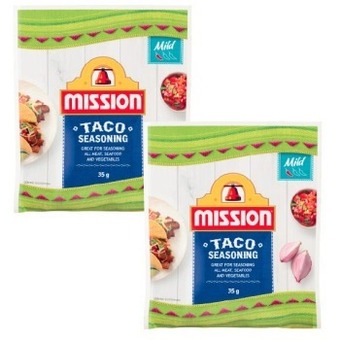 Coles Mission taco seasoning mix 35g offer