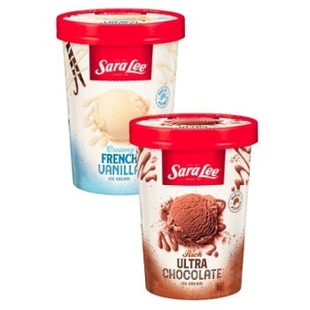 Coles Sara lee 1 litre offer