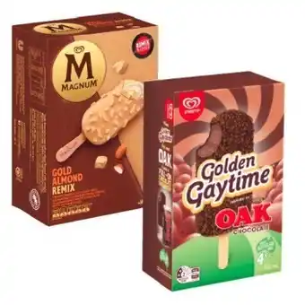 Coles Magnum 4 pack-6 pack or gaytime 4 pack offer
