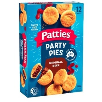 Coles Patties party meat pies 12 pack 560g offer