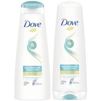 Coles Dove shampoo or conditioner 320ml offer