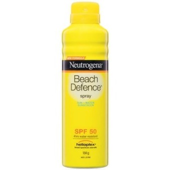 Coles Neutrogena beach defence sunscreen spray spf50 184g^ offer
