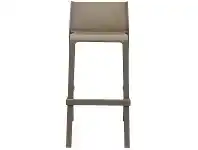 LivingStyles Trill Italian Made Commercial Grade Indoor / Outdoor Bar Stool, Taupe offer