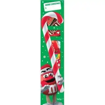 Woolworths Mars m&m green and red christmas stocking 143g offer