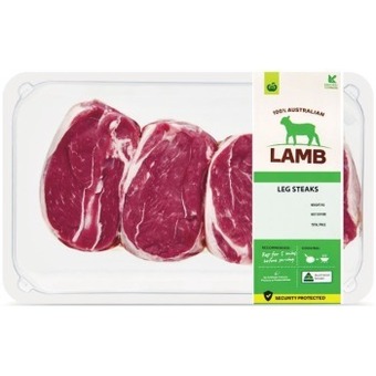 Woolworths Australian lamb leg steak 540g – from the meat dept offer