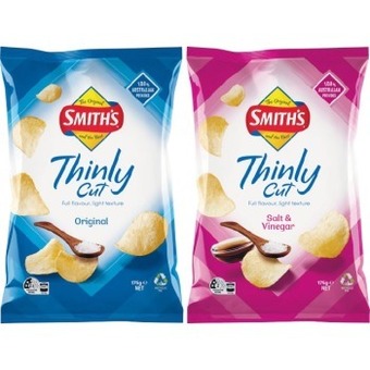 Woolworths Smith’s thinly cut chips 175g offer