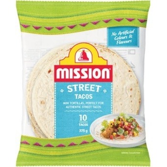 Woolworths Mission street tacos 375g pk 10 offer