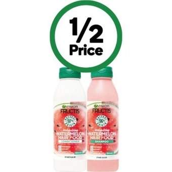 Woolworths Garnier fructis hair food shampoo 350ml offer