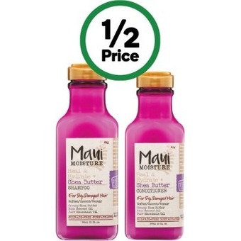 Woolworths Maui shampoo or conditioner 385ml offer