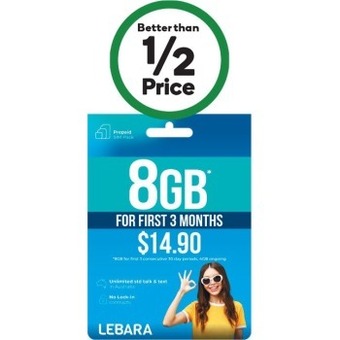 Woolworths Lebara $14.90 starter kit xs^ offer