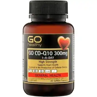 healthylife Go healthy co-q10 300mg + vitamin d3 1000iu 30 softgel caps offer