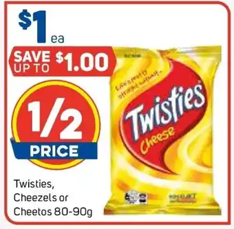 Twisties, Cheezels or Cheetos 80-90g