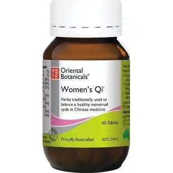 healthylife Oriental botanicals womens qi,
60 tablets offer