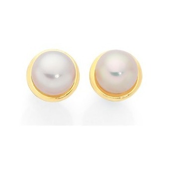 Goldmark 9ct gold cultured freshwater pearl gold framed earrings offer
