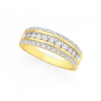 Goldmark 9ct gold diamond dress ring offer