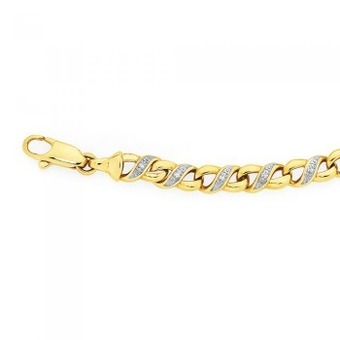 Goldmark 9ct gold diamond infinity bracelet offer