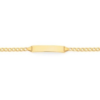 Goldmark 9ct gold 17cm solid curb identity bracelet offer