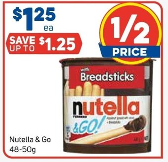 Foodland Nutella & Go 48-50g offer