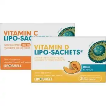 Pharmacist Advice Vitamin c lipo-sachets or vitamin d lipo-sachets 30 x 5g oral liquid sachets offer