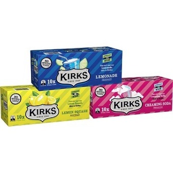 BIG W Kirks 10-pack can varieties 375ml offer