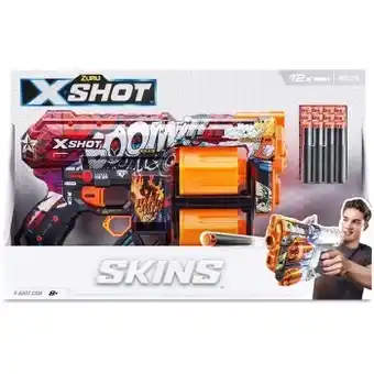 BIG W New x shot skins dread blaster with 12 foam darts offer