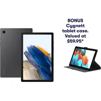 BIG W Samsung galaxy tablet a8 wifi 64gb + cygnett tekview case bundle* offer