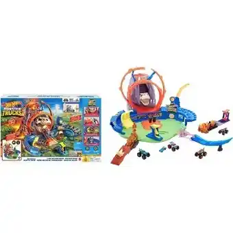 BIG W New hot wheels monster trucks t-rex volcano arena offer