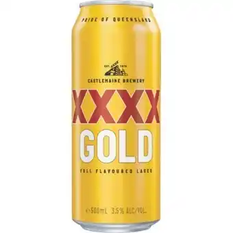 Dan Murphy's Xxxx gold can 500ml offer