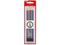 Officeworks Faber-Castell Eleganz Eraser Tip Graphite Pencils 2B 5 Pack offer