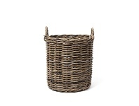 LivingStyles Helmsley Cane Round Storage Basket, Small offer
