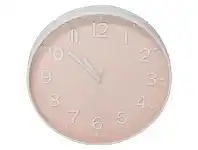 LivingStyles Bonnie Round Wall Clock, 31cm, Pink offer