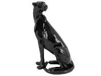 Jinx Leopard Sculpture, Gloss Black