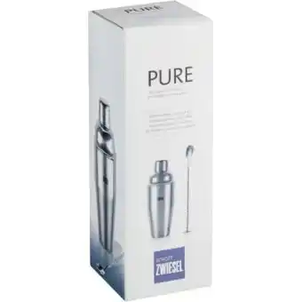 Coles Schott zwiesel pure stainless steel cocktail shaker & spoon 1 set offer