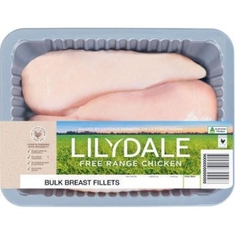 Coles Lilydale free range chicken breast fillets bulk pack offer
