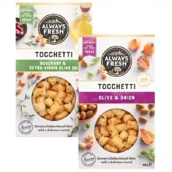 Coles Always fresh tocchetti cracker bites 100g offer