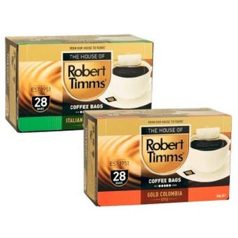 Coles Robert timms coffee bags 28 pack offer