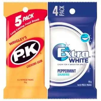 Coles Wrigley's 10's gum 4 pack or 5 pack offer