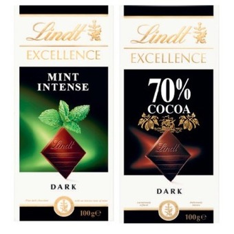 Coles Lindt excellence or lindor block chocolate 80g-100g offer