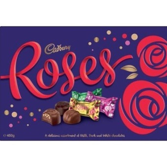 Coles Cadbury roses boxed chocolate 450g offer
