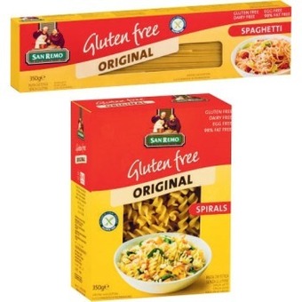San remo gluten free, spelt, pulse, fibre or protein pasta 200g-350g