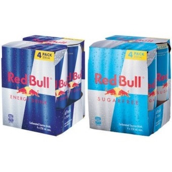 Coles Red bull energy drink 4x250ml offer