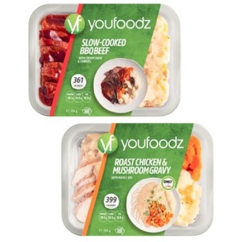 Coles Youfoodz regular meals 300g-350g offer