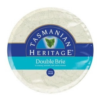 Coles Tasmanian heritage camembert or double brie 250g offer