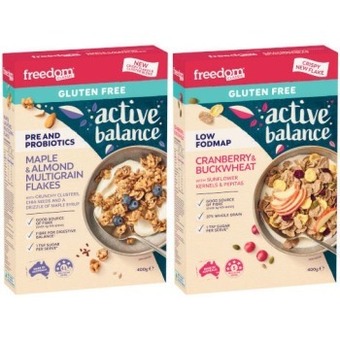 Coles Freedom active balance cereal 400g-500g offer