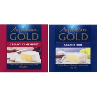 Coles Australian gold brie or camembert 115g offer