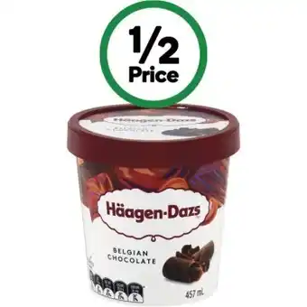 Woolworths Haagen dazs ice cream 420-457ml – from the freezer offer